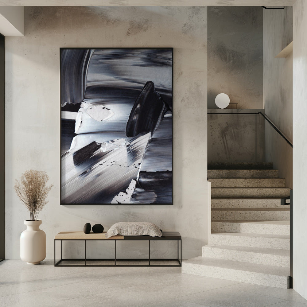 Monochrome Wellen | Poster