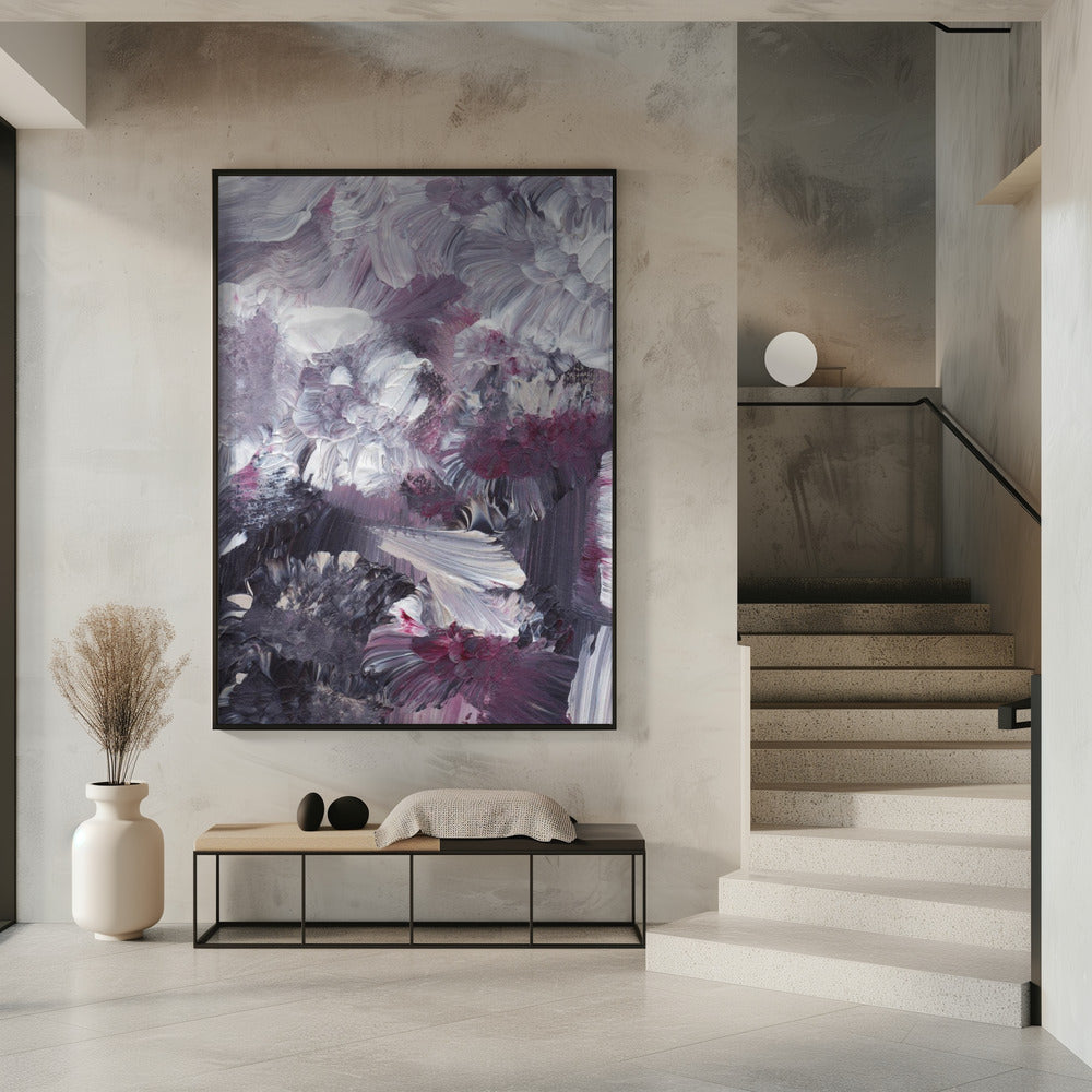 Florale expressionistische Pinselstriche | Poster