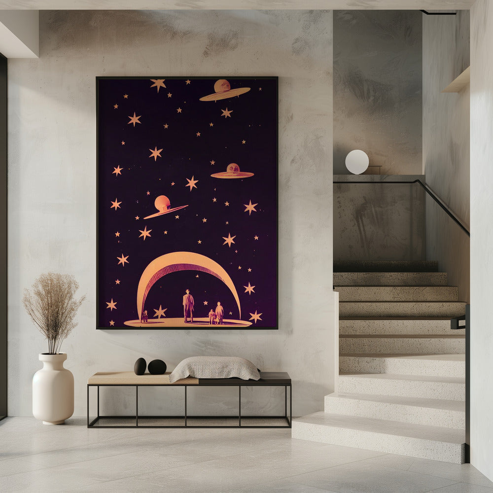 Galaktische Traumlandschaft | Poster
