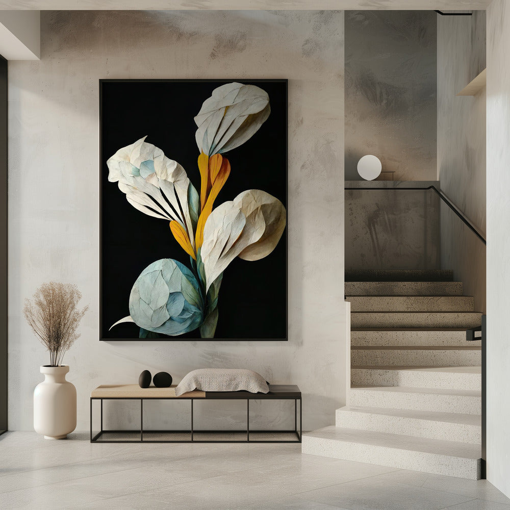 Blumenstrauß aus Papierblütenblättern | Poster
