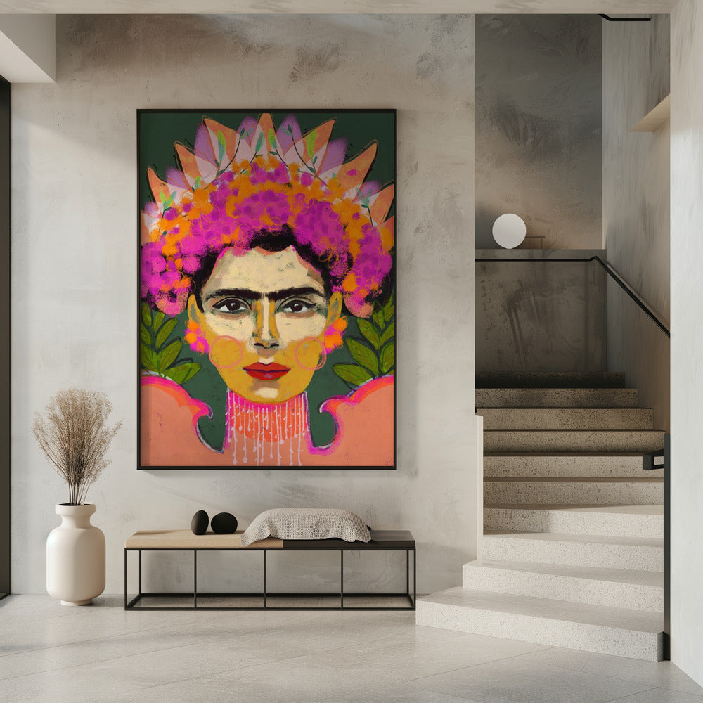 Lebendige Blumenkrone | Poster