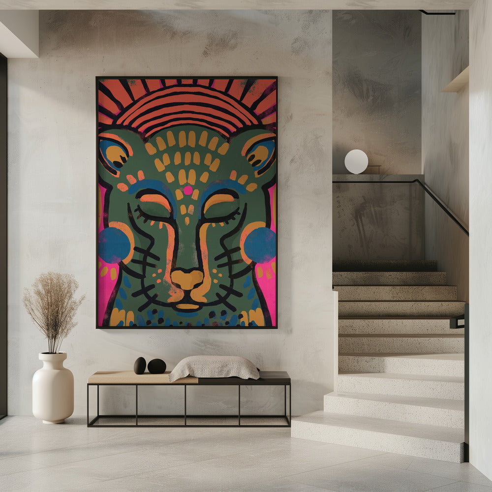 Vibrant Feline Dream | Poster