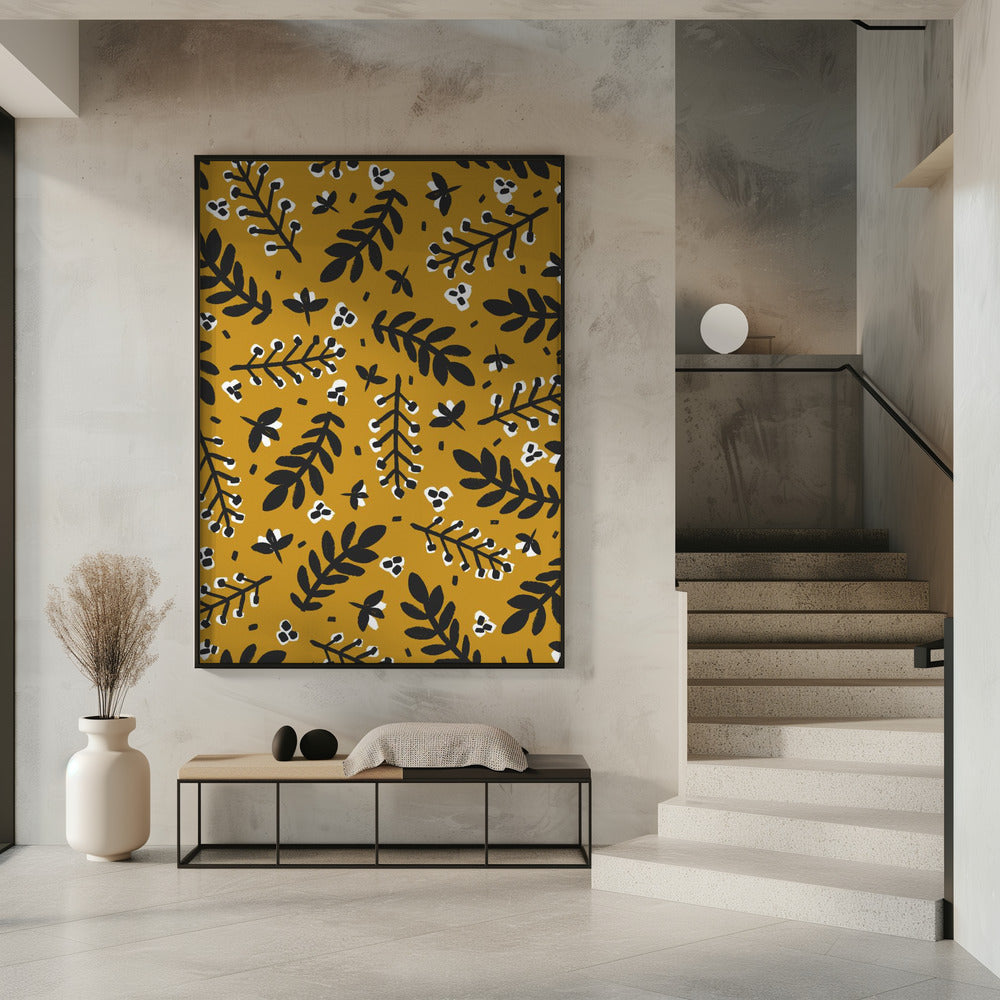 Golden Botanical Bliss | Poster
