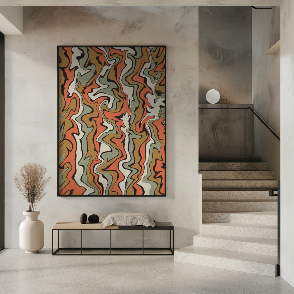 Flowing Earth Tones | Poster