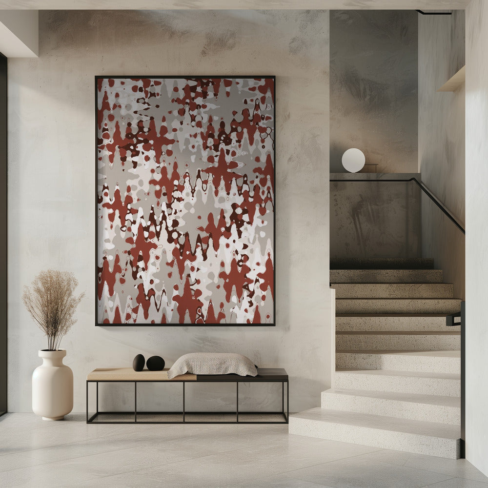 Purpurrote Wellenlandschaft | Poster