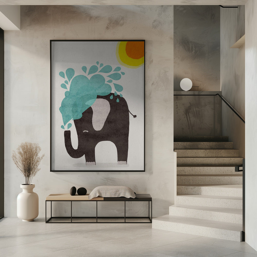 Elefantenplanschen | Poster