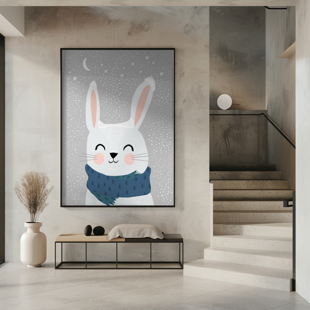 Winterhasenglück | Poster