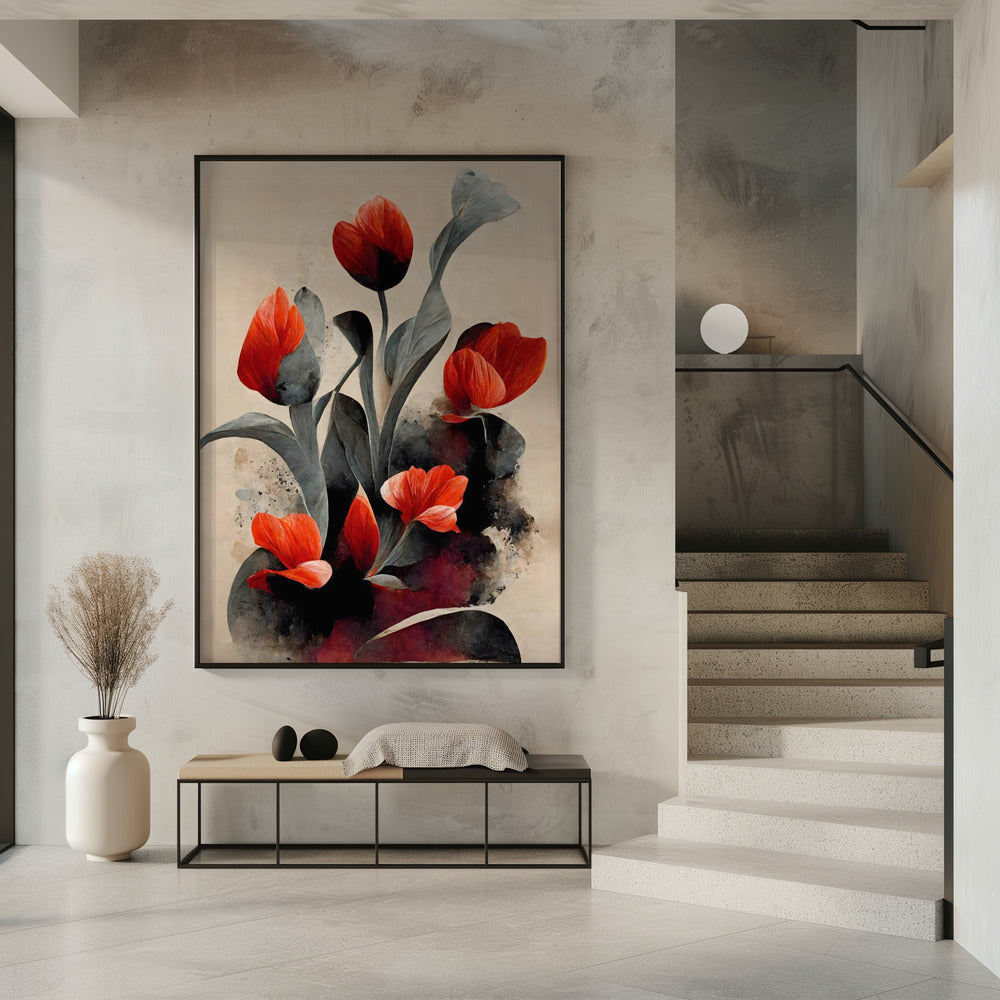 Crimson Blossoms | Poster