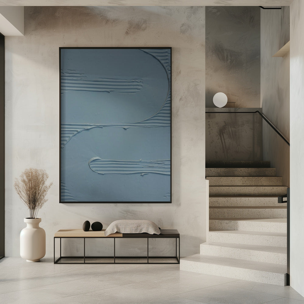 Schlammtextur 12 Blau | Poster