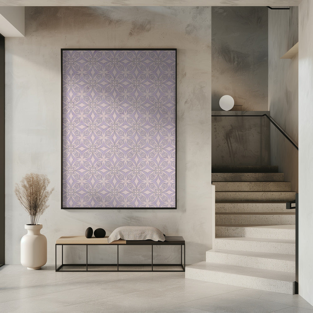 Lavendelblüten-Tessellation | Poster