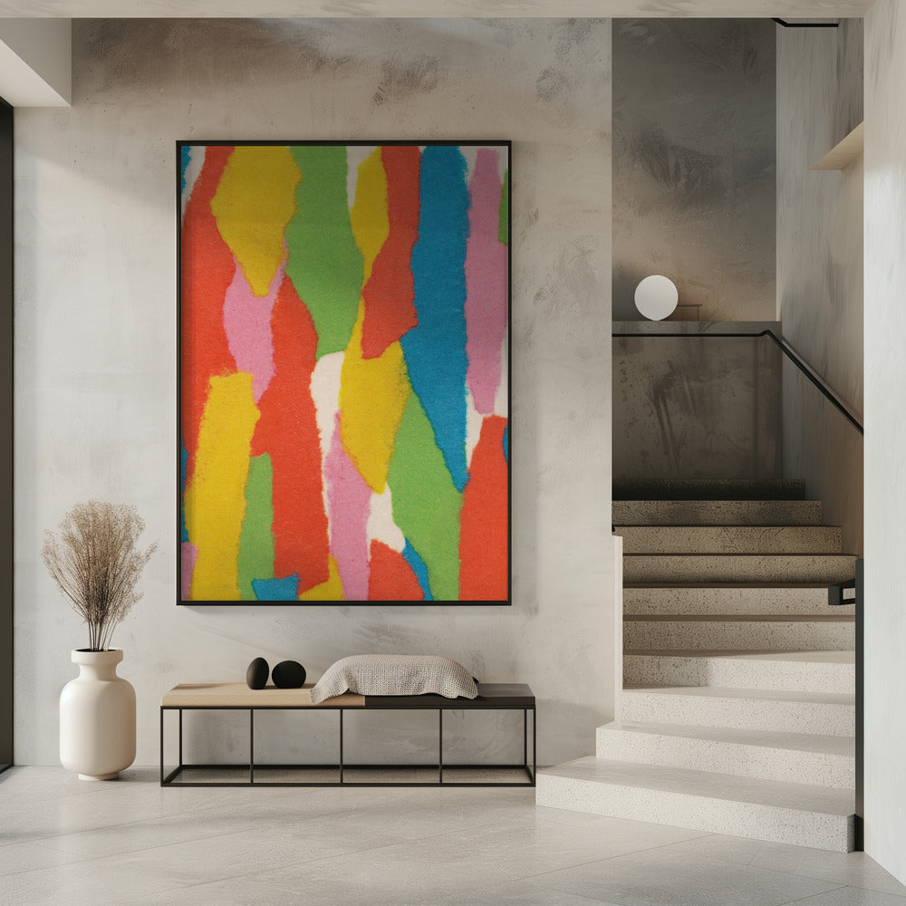 Bunte Papiercollage Nr. 1 | Poster