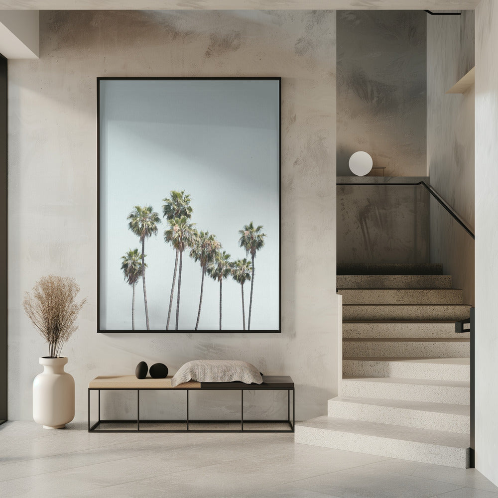 Blue Palm Trees | Poster