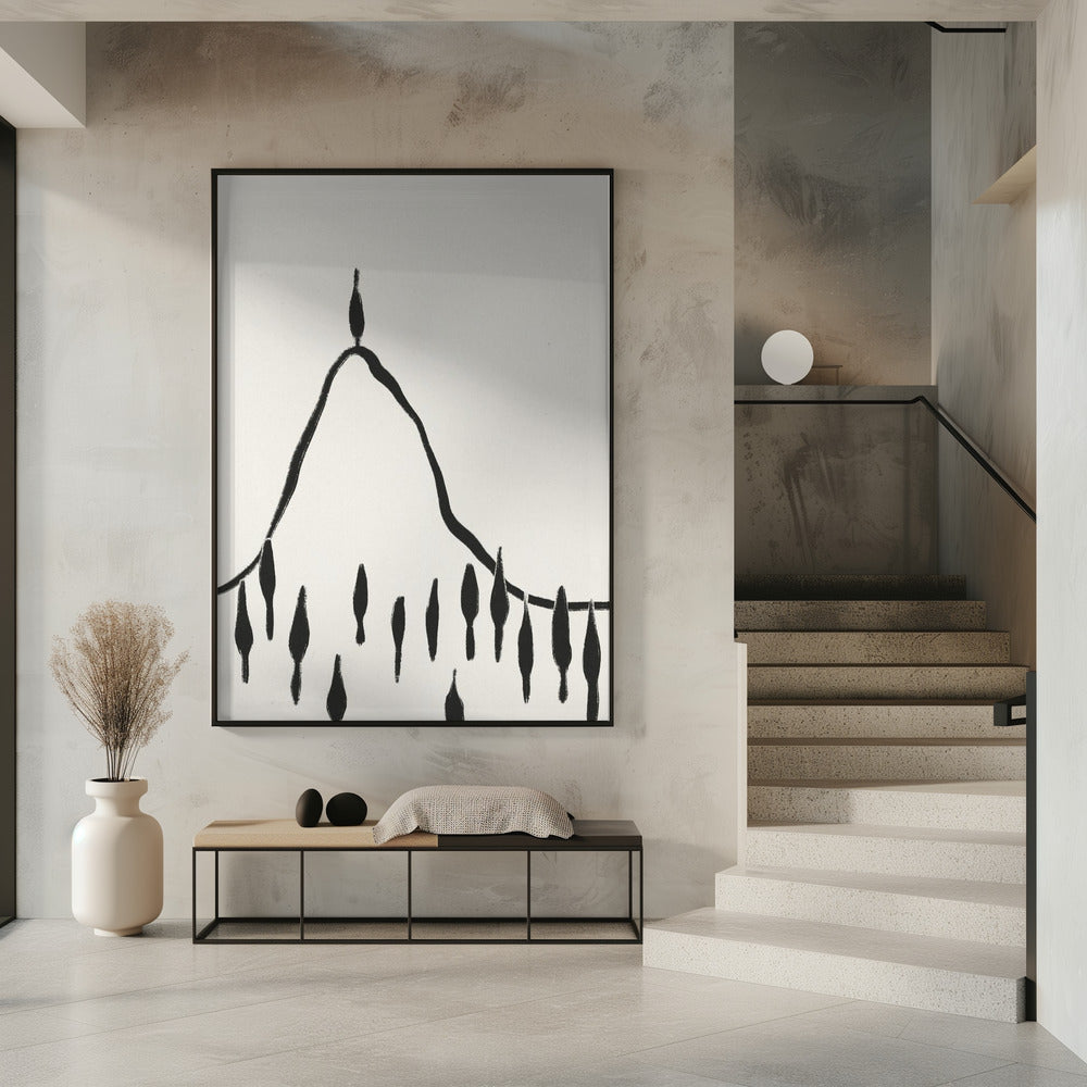 Minimale Linienlandschaft #2 | Poster