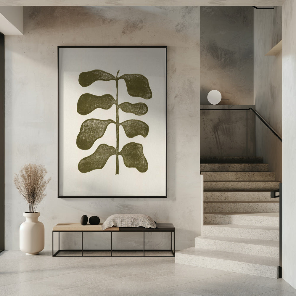 Linocut Plant | Poster