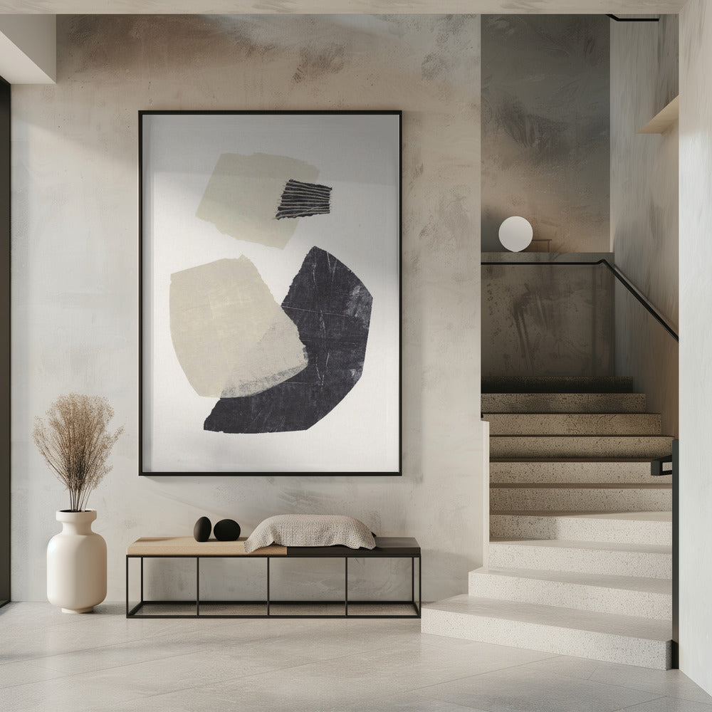Monochrome Shapes #1 | Poster