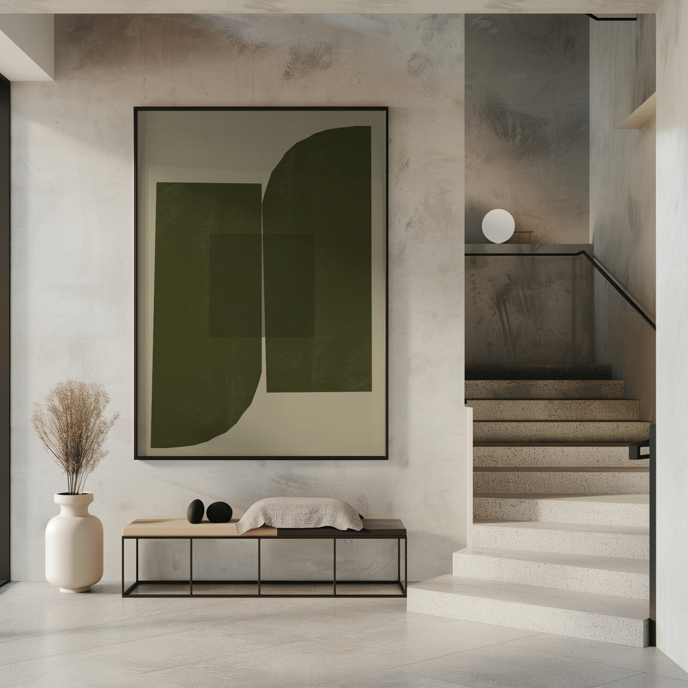 Dunkle geometrische Formen | Poster