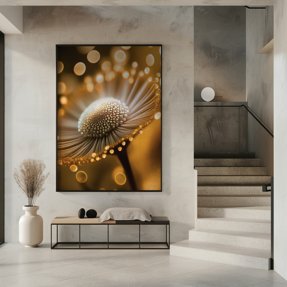 Goldener Blütenblatttraum | Poster