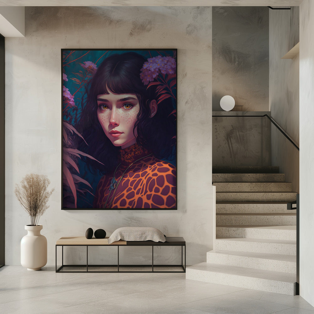 Mystischer Blütenblick | Poster