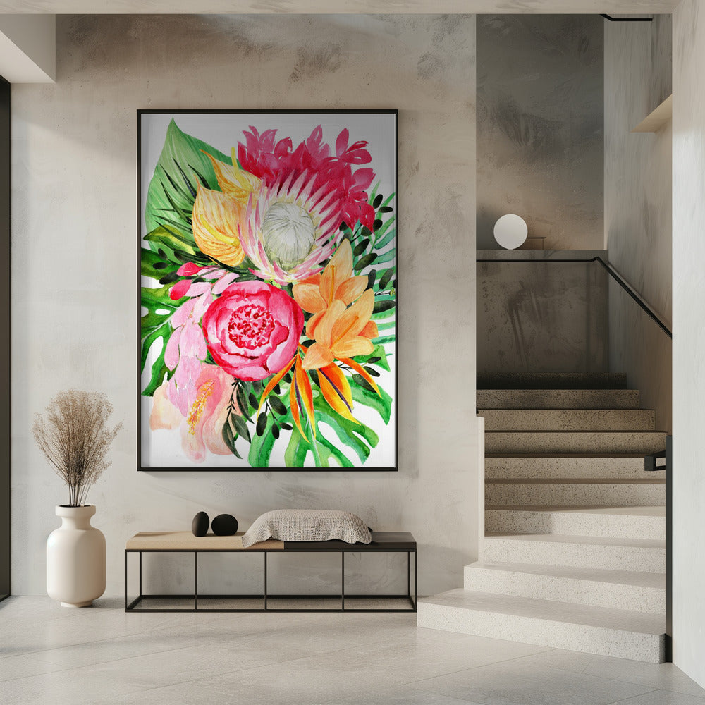 Celia tropical bouquet | Poster