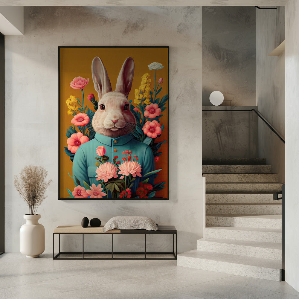 Hase in Blüte | Poster