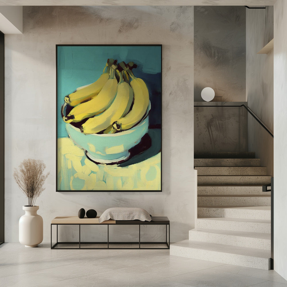 Schüssel mit Bananen | Poster