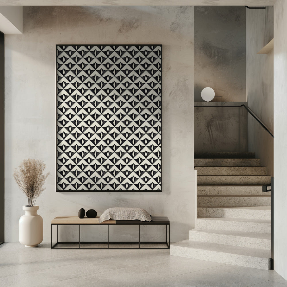 Monochrome Wellen | Poster
