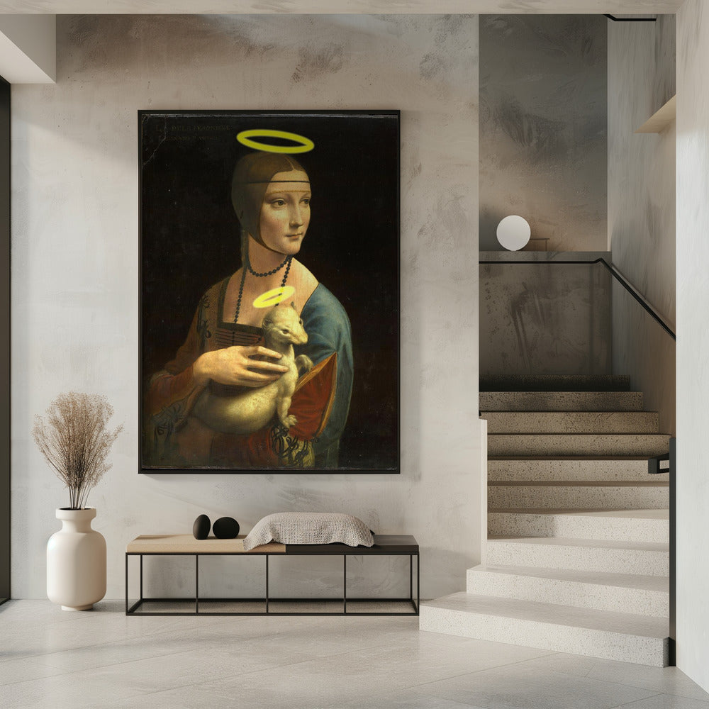 Dame mit Heiligenschein | Poster