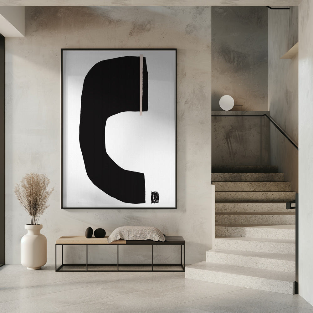 Black Geometric Shapes | Poster