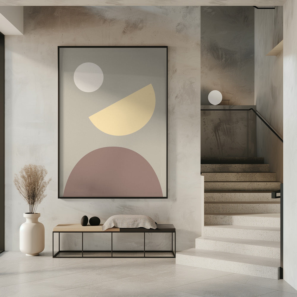 Arches Yellow and Gray | Poster