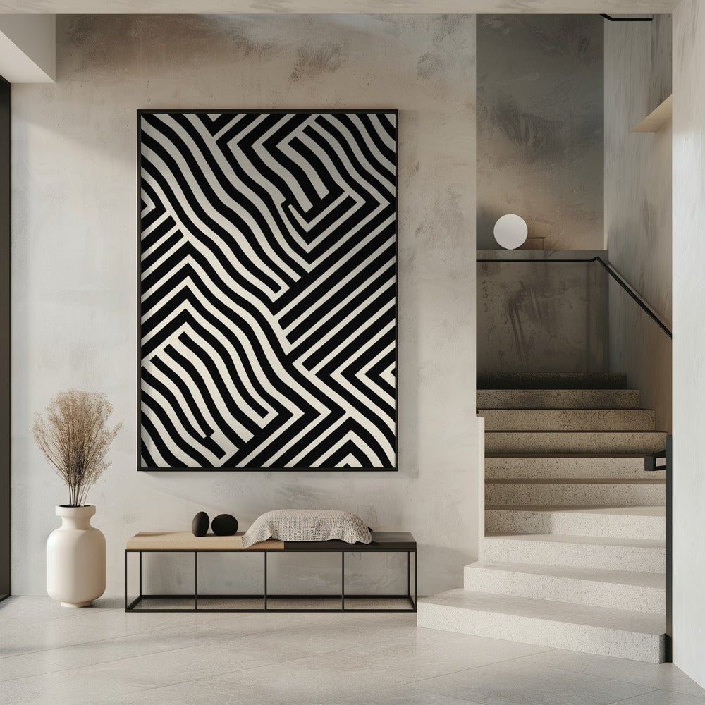 Zebra Maze | Poster