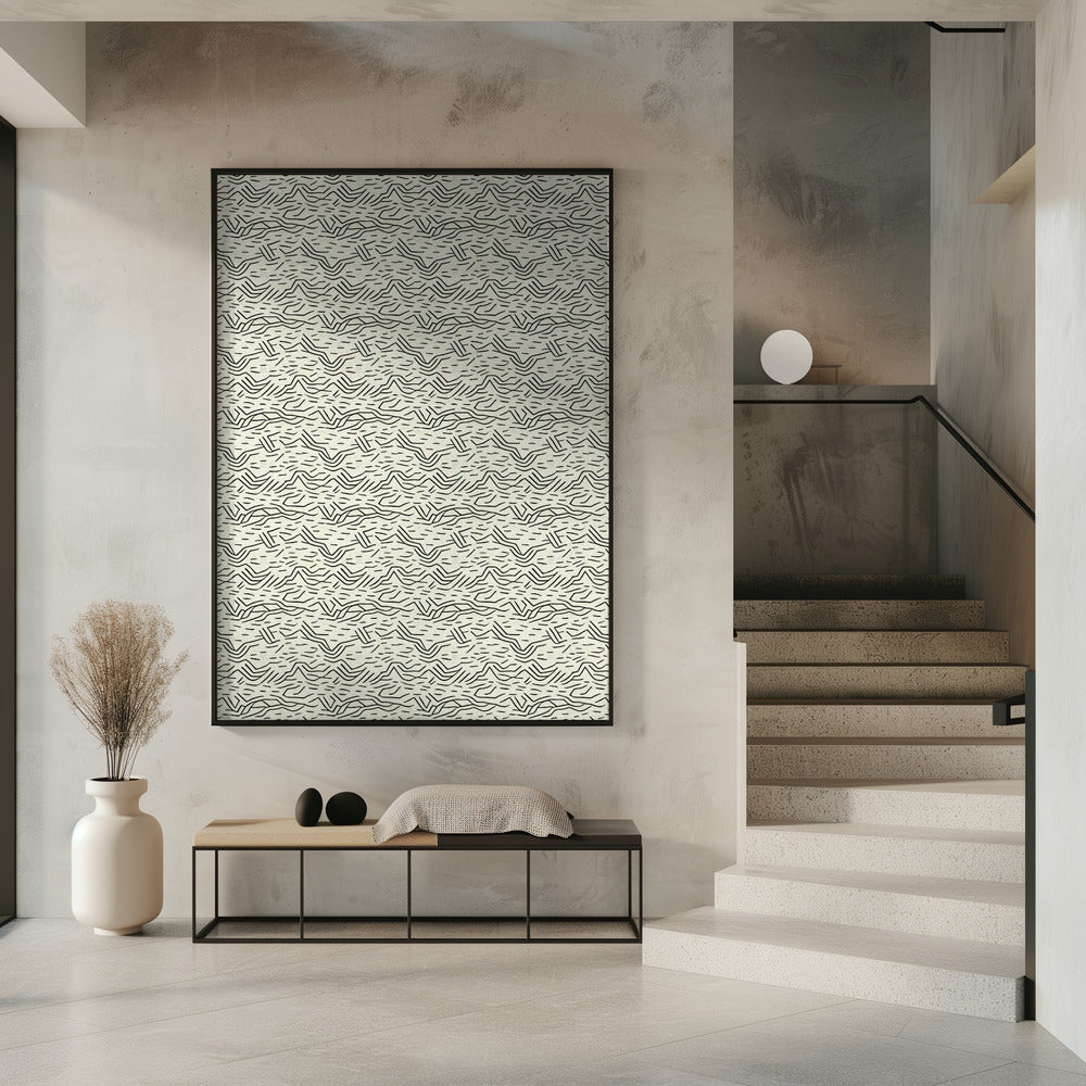 Lineare Wellenlandschaft | Poster