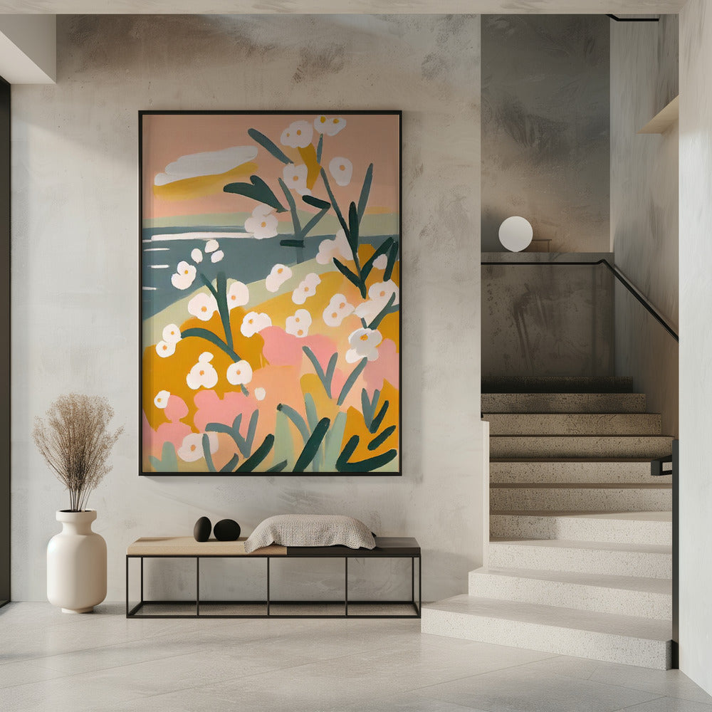 Petals by the Shore | Poster