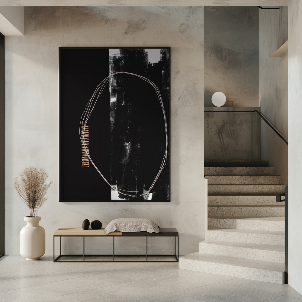 Abstract Black And White Artwork | Poster