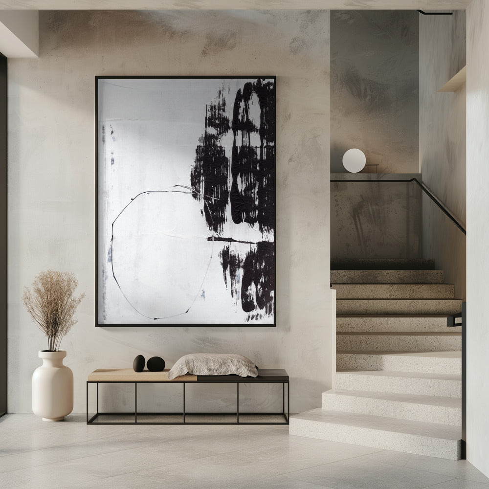 Bold Black Brushstrokes | Poster