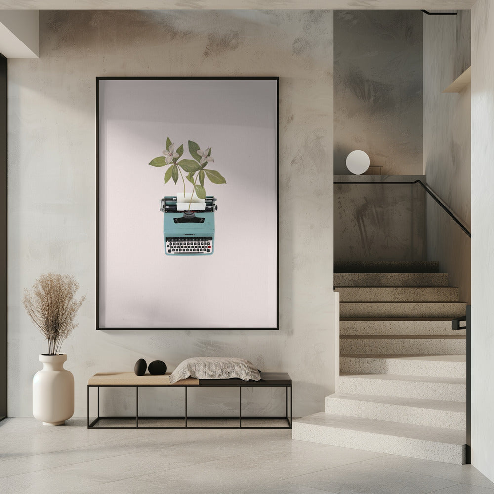 Botanical typewriter | Poster