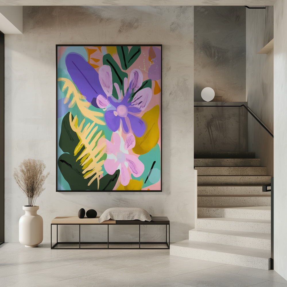 Florales, skurriles Poster