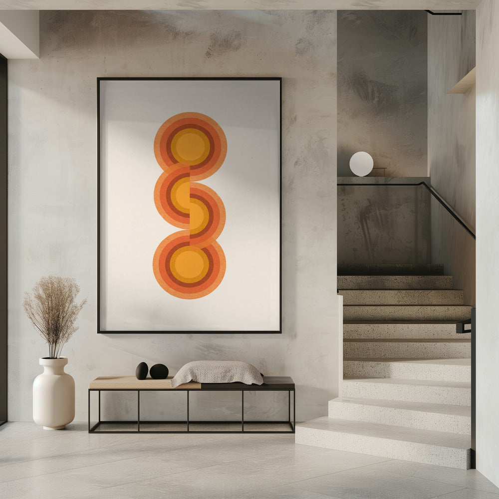 Retro Kreise Trio | Poster
