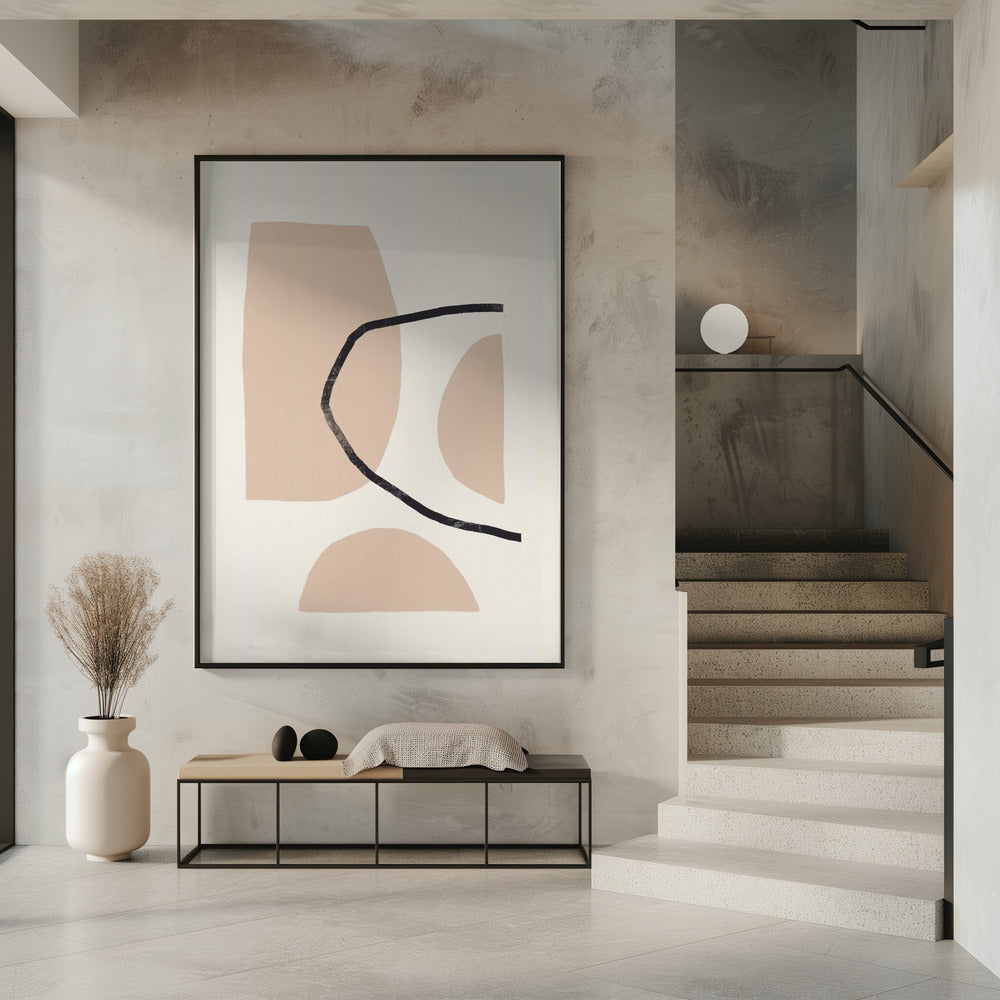 Stilvolle geometrische Komposition | Poster