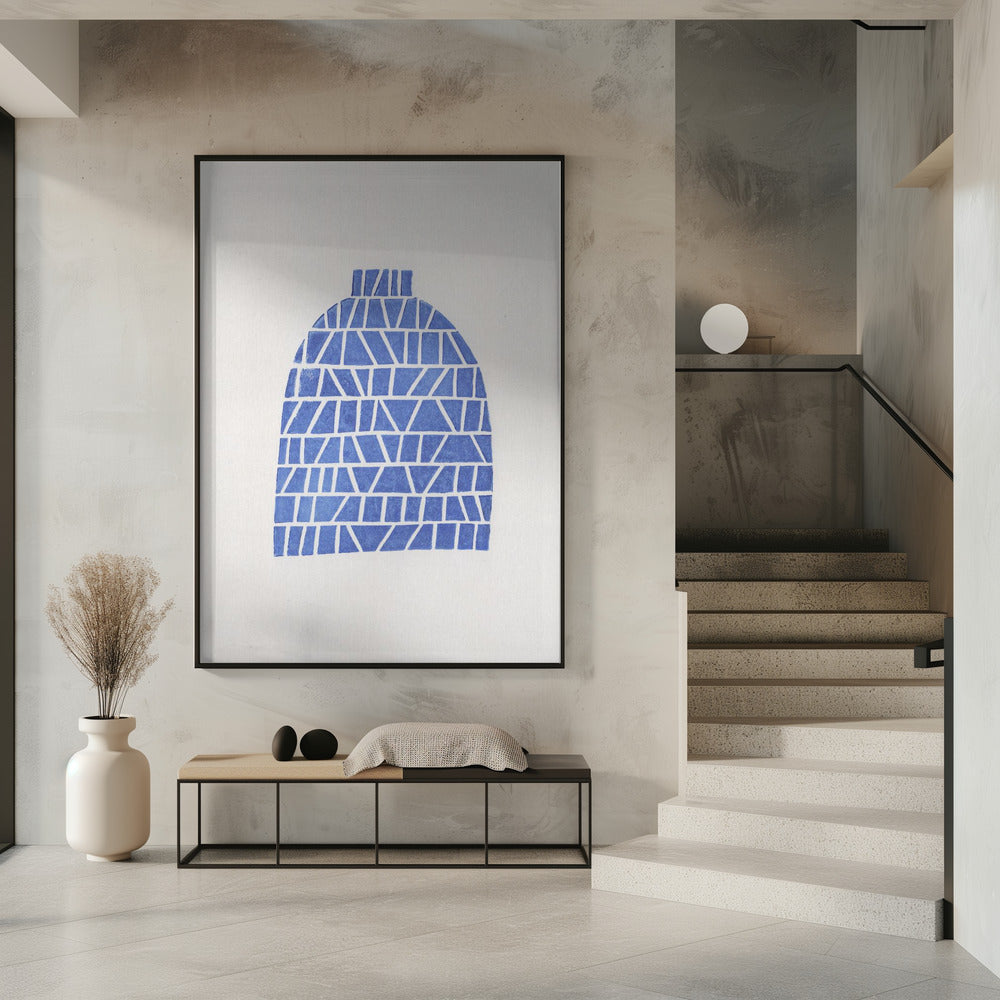 Linocut Vase #5 | Poster