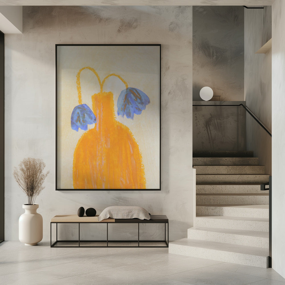 Still Life With a Vase and Two Flowers | Poster