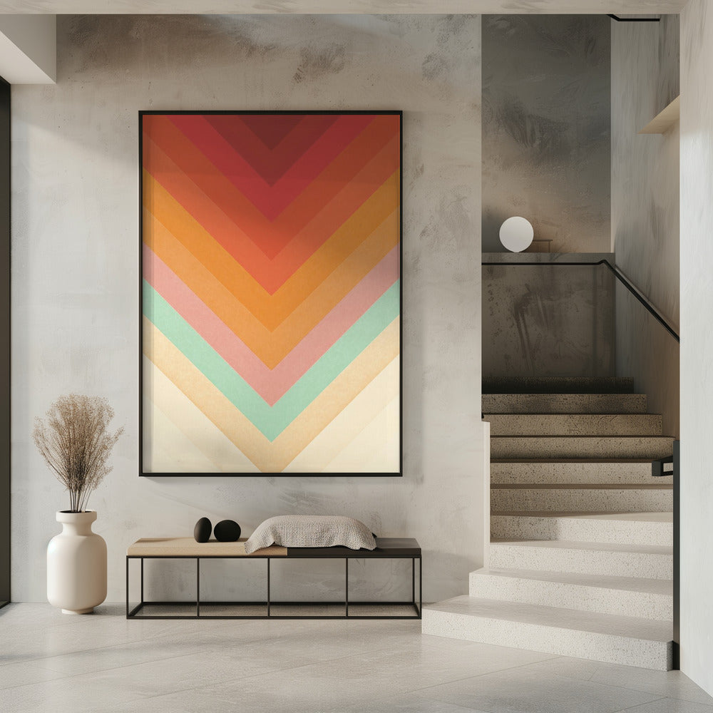 Rainbow Chevrons | Poster