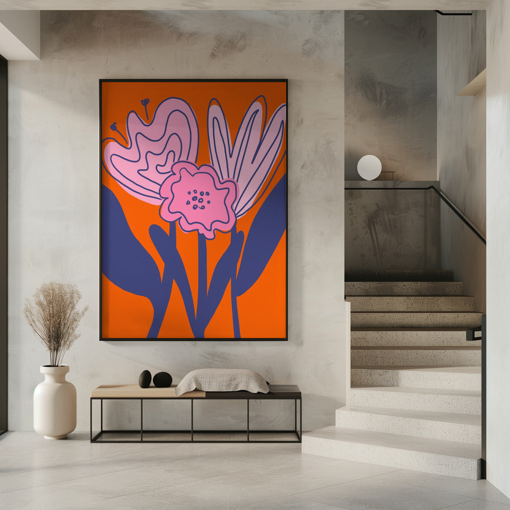 Kräftige florale Eleganz | Poster
