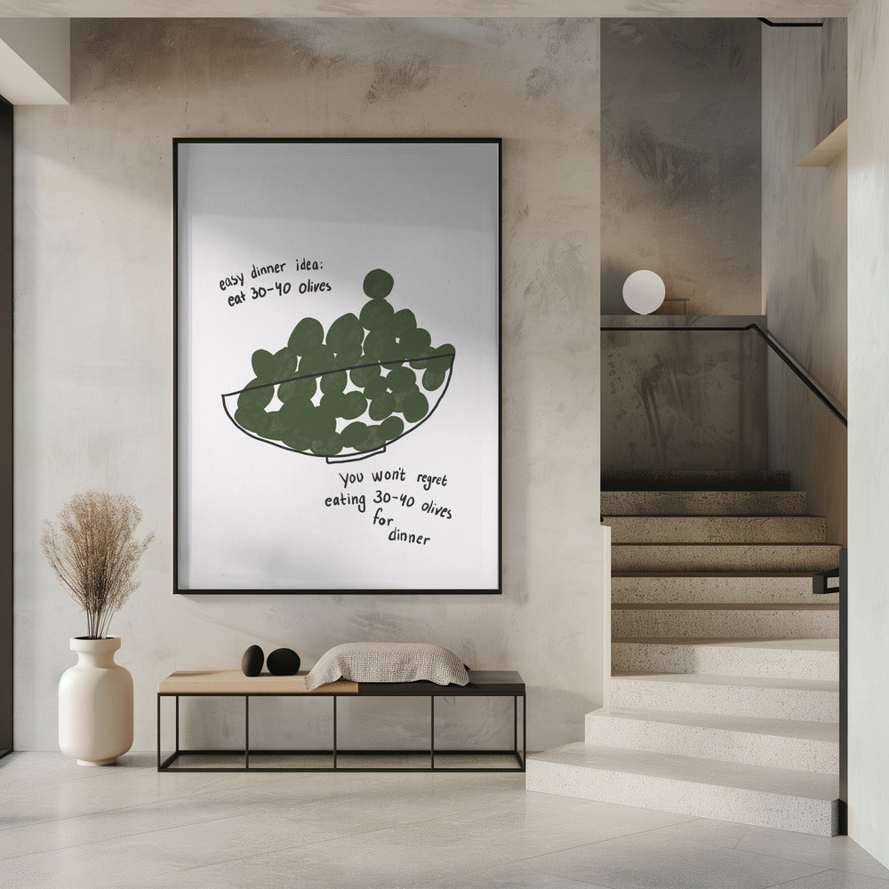 Olive Dinner Delight | Poster