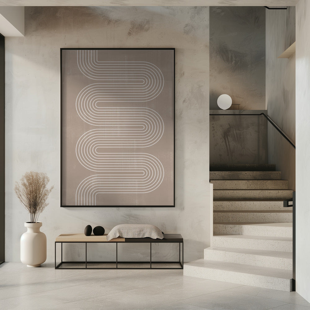 Geschwungene Linienharmonie | Poster