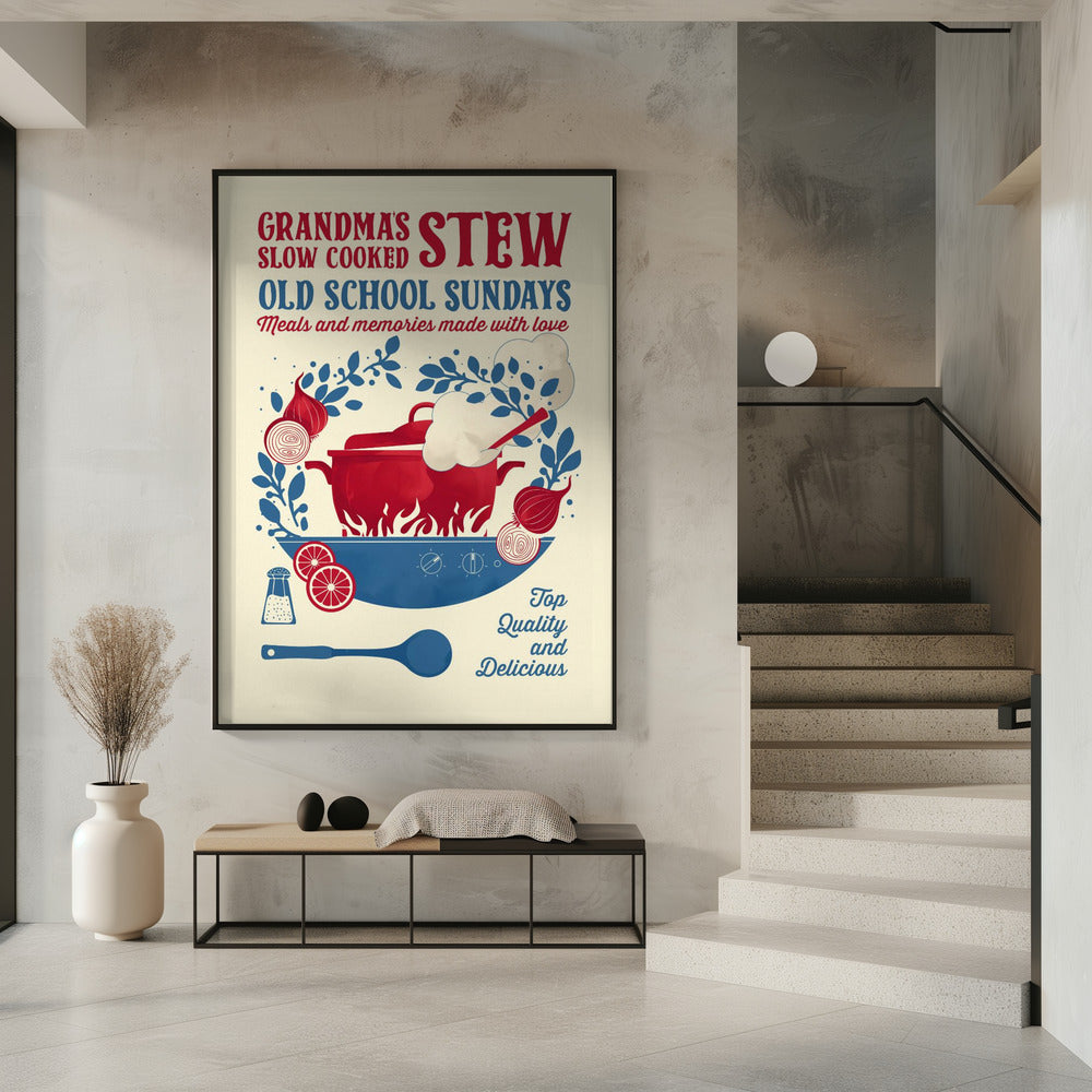 Omas Eintopfküchendruck | Poster