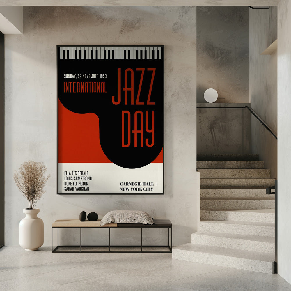 Jazzy Days Dunkelrot | Poster