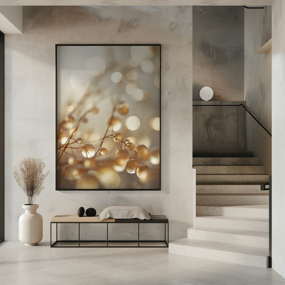 Golden Glow Drops | Poster