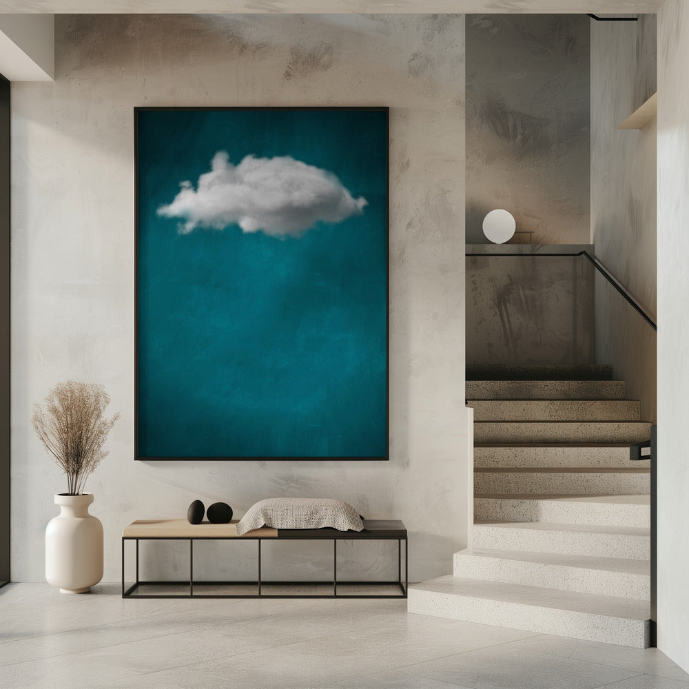 Teal Cloud No 1 | Poster