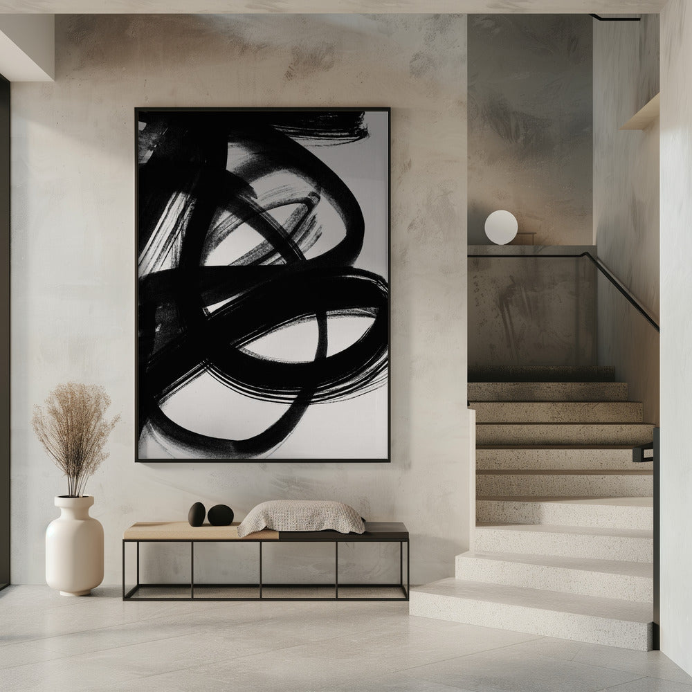 Abstrakte Pinselstriche 5 A1 | Poster