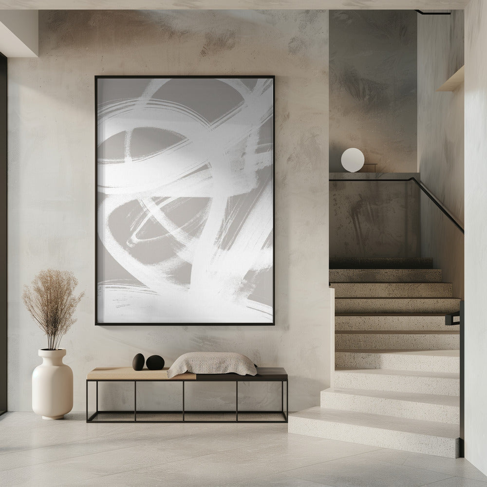 Abstrakte Pinselstriche 6 A1 | Poster